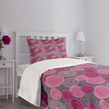 Lace Swirled Circle Bedspread Set