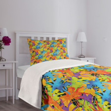 Color Splashes Funky Bedspread Set