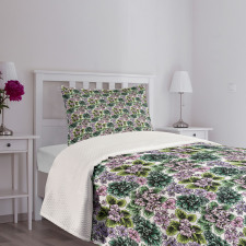 Violet Peonies Bedspread Set