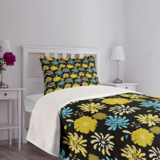 Jasmine Peony Design Bedspread Set