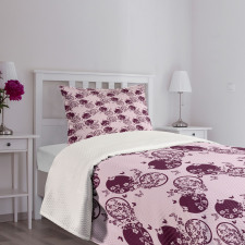 Sakura Blossom Pattern Bedspread Set