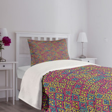 Clovers in Squares Bedspread Set