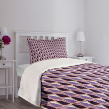 Vertical Wavy Lines Bedspread Set