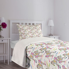 Running Colorful Animals Bedspread Set