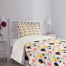 Colorful Memphis Art Bedspread Set