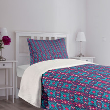 Rhombuses Pattern Bedspread Set