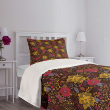 Botanical Pattern Bedspread Set