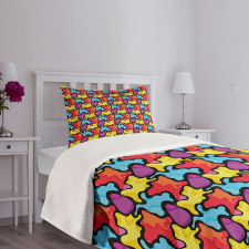 Graffiti Composition Bedspread Set