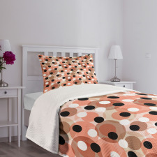 Pastel Grunge Circles Bedspread Set