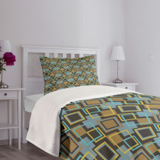 Bullseye Modern Mosaic Bedspread Set