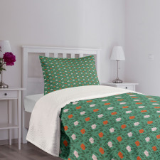 Ornate Spring Scene Bedspread Set