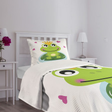 Cartoon Frog Prince Bedspread Set