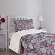 Romantic Flowers Garden Bedspread Set