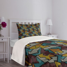 Abstract Urban Design Bedspread Set