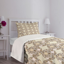 Native Geometric Circles Bedspread Set