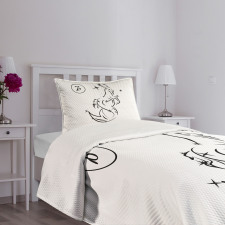 Sketch Goat Bedspread Set