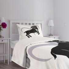 Ram Silhouette Bedspread Set
