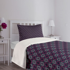 Squares Circles Dots Bedspread Set