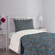 Abstract Stars on Blue Bedspread Set