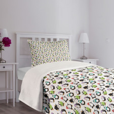 Happy Funny Animals Bedspread Set