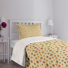 Bullseye Circle Shapes Bedspread Set