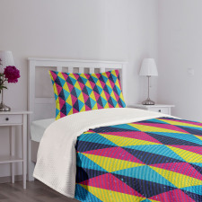 Sixties Triangle Motifs Bedspread Set