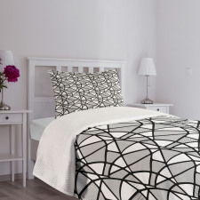 Thick Thin Lines Tile Bedspread Set