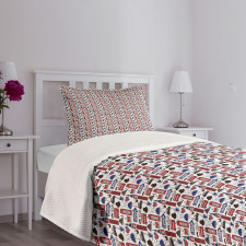 UK English Landmarks Bedspread Set