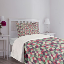 Pastel Color Brushstrokes Bedspread Set