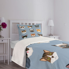 Contemporary Portraits Set Bedspread Set