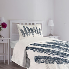 Tribal Sketch Motifs Bedspread Set