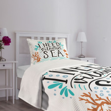 Inspirational Words Art Bedspread Set