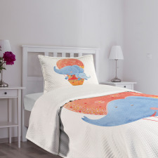 Elephant Hot Air Balloon Bedspread Set