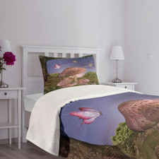 Enchanted Forest Fungi Bedspread Set