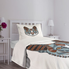 Colorful Shepherd Dog Bedspread Set