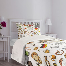 European Culture Bedspread Set