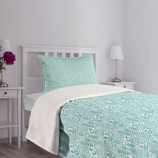 Birds Flowers Modern Bedspread Set