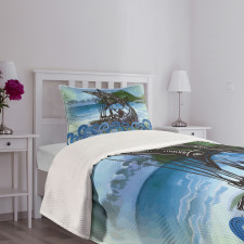 Drekar Boat Warrior Sea Bedspread Set
