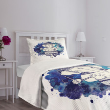 Aquerelle Design Bedspread Set