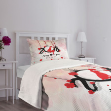 Brush Blossom Bedspread Set