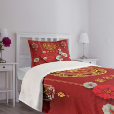 Chinese Scales Bedspread Set