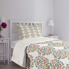 Watercolor Berry Fruit Bedspread Set