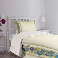 Vertical Border Detail Bedspread Set