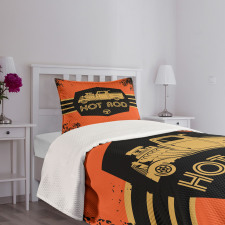 Grunge Poster Design Bedspread Set