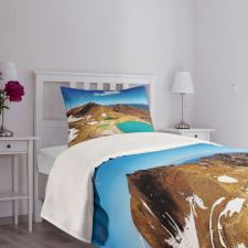 Emerald Lakes Photo Bedspread Set