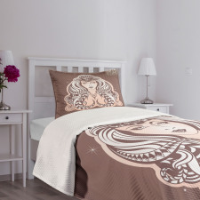 Tribal Woman Art Bedspread Set