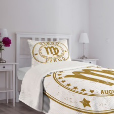 Stars and Dates Retro Bedspread Set