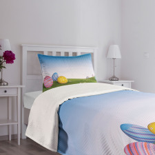 Eggs on the Hills Spring Bedspread Set