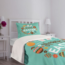 Spring Holiday Pattern Bedspread Set