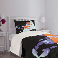 Retro Abstract Bedspread Set